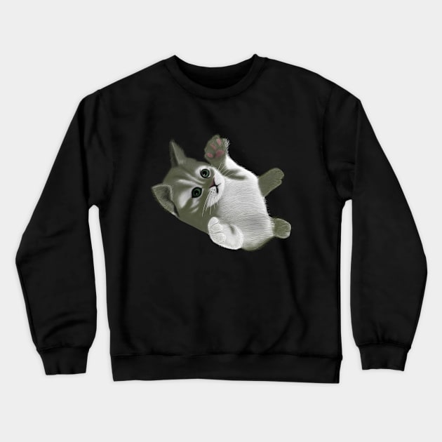 Funny Cat Gift Crewneck Sweatshirt by Merchweaver